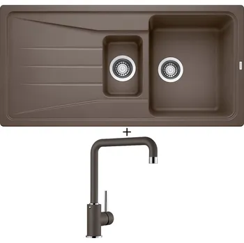 Granitový dřez Granitový dřez SET Blanco SONA 6 S kávová 519859 + Blanco MILI kávová 523111