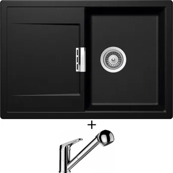 Granitový dřez Granitový dřez SET Schock MONO D-100S Magma + Schock COSMO 525122 chrom