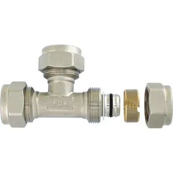 Fitinka Svěrný T kus redukovaný 20x16x20 pro PEX-AL