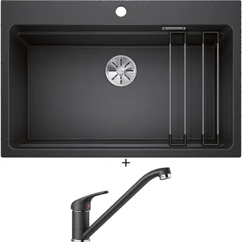 Granitový dřez Granitový dřez SET Blanco ETAGON 8 antracit 525187 + Blanco DARAS antracit 517721