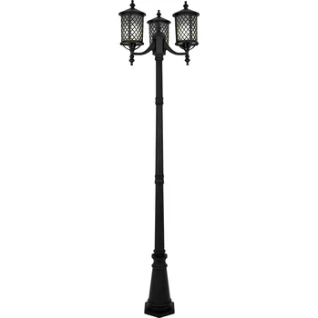 Stojací lampa Kaja Chicago venkovní stojací lampa 3x60 W černá K-8218