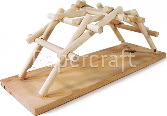 Dřevěný model Da Vinciho mostu - 107002846