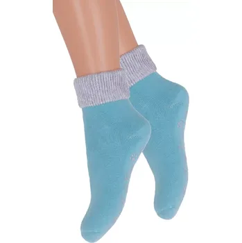 Dívčí froté ponožky 155/017 Steven Barva/Velikost: modrá světlá / 20/22