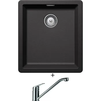 Granitový dřez Dřez pod desku SET Schock GREENWICH N-100S U Stone + Schock EVINAS 577000 nerez