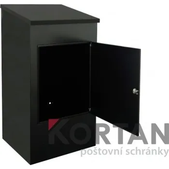 Poštovní schránka Parcel box (schránka na balíky) výšky 1010 mm - volně stojící / nástěnný RAL 9005 - černá