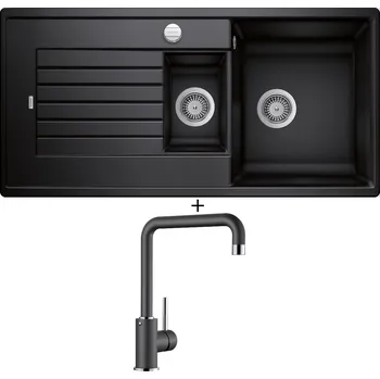 Granitový dřez Granitový dřez SET Blanco ZIA 6 S antracit s excentrem 514740 + Blanco MILI antracit 523103