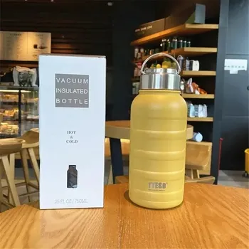 Termoska Nerezová termoska na sport a fitness - Žlutá,1000 ml