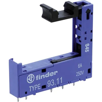 Relé Finder 93.11 patice pro relé S úchytným třmenem , Finder řada 34, Finder 34.51, Finder 34.81, (d x š x v) 33 x 6.2 x 28.35 mm, 1 ks