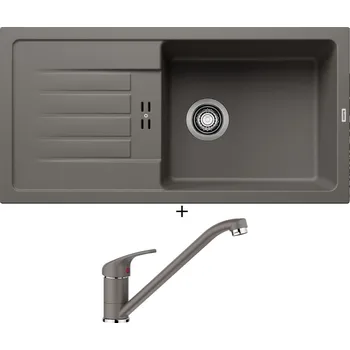 Granitový dřez Granitový dřez SET BLANCO FAVUM XL 6 S šedá vulkán 527267 + Blanco DARAS šedá vulkán 526934