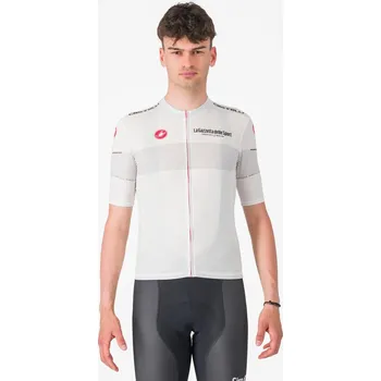 cyklistický dres CASTELLI Cyklistický dres s krátkým rukávem - GIRO107 CLASSIFICATION - bílá 3XL