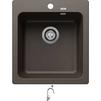Granitový dřez Granitový dřez SET Blanco NAYA 45 kávová 526577 + Blanco MIDA-S chrom 521454