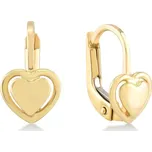 Lillian Vassago Dětské zlaté náušnice, srdce LLV06-GER208