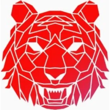 Šablona, vzor HLAVY ZVÍŘAT - TYGR, cca 30 x 30 cm, 1ks