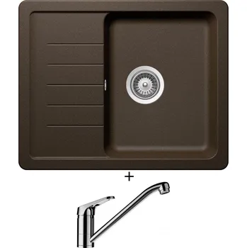 Granitový dřez Granitový dřez SET Schock TOLEDO D-100XS Bronze + Schock COSMO 525001 chrom