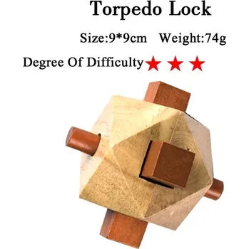 Hlavolam Dřevěný hlavolam - Zámek torpéda