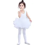 Dívčí baletní šaty pro princezny - Bílá,53 x 56 cm