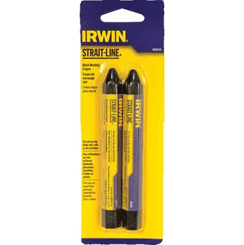 Černý voskový popisovač, 2 ks v blistru IRWIN 666042