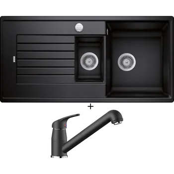 Granitový dřez Granitový dřez SET Blanco ZIA 6 S antracit s excentrem 514740 + Blanco DARAS-S antracit 517732