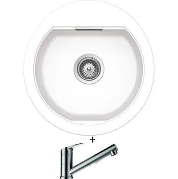 Granitový dřez Granitový dřez SET Schock MONO R-100 Day + Schock EVINAS 577120 nerez