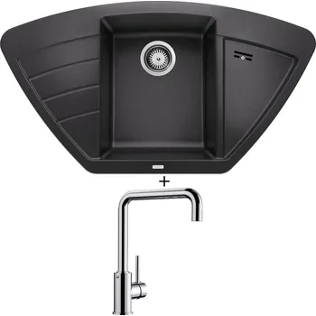 Granitový dřez Granitový dřez SET Blanco ZIA 9 E antracit 514764 + Blanco MILI chrom 519413