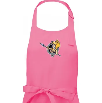 Kuchyňská zástěra Znamení komiks lev - Dámská zástěra na vaření - Univerzální velikost ( Růžová )