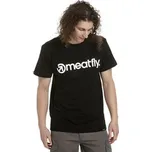 Pánské tričko Meatfly MF Logo Black, Velikost M