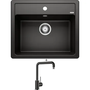 Kuchyňský dřez Granitový dřez SET Blanco LEGRA 6 černá 526084 + Blanco MILI černá 526159