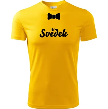 Pánské tričko Rozlučka motýlek - svědek - Pánské triko Fantasy sportovní (dresovina) - S ( Žlutá )