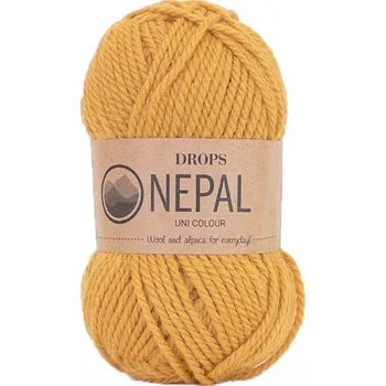 Příze Příze DROPS Nepal uni colour 2923 - žlutá