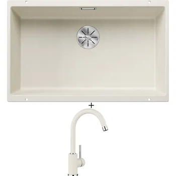 Dřez pod desku SET Blanco SUBLINE 700 U bílá soft 527173 + Blanco MIDA bílá soft 526966