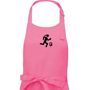 Kuchyňská zástěra Orientační běh muž-žena - Dámská zástěra na vaření - Univerzální velikost ( Růžová )