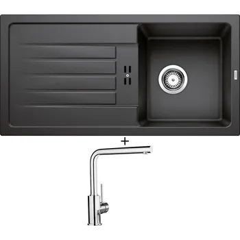 Granitový dřez Granitový dřez SET BLANCO FAVUM 45 S antracit 524227 + Blanco MILA chrom 519414