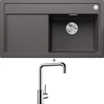 Granitový dřez Granitový dřez SET Blanco ZENAR 5 S šedá skála 523935 + Blanco MILI chrom 519413