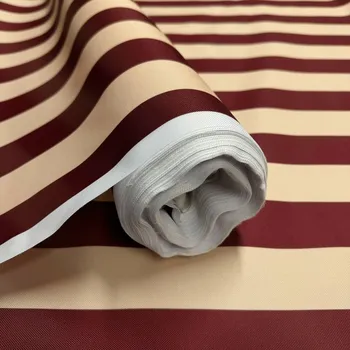 Venkovní látka na zahradní lehátka a houpací sítě, Béžovo-Bordová, 5 cm