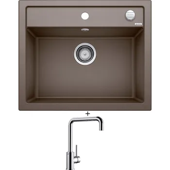 Kuchyňský dřez Granitový dřez SET Blanco DALAGO 6 kávová s excentrem 515066 + Blanco MILI chrom 519413
