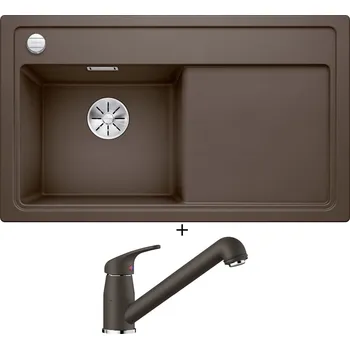 Kuchyňský dřez Granitový dřez SET Blanco ZENAR 45 S kávová 523861 + Blanco DARAS-S kávová 517740