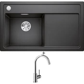 Granitový dřez Granitový dřez SET Blanco ZENAR 45 S antracit 523850 + Blanco MIDA chrom 517742