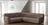 decoDoma Paulato Vittoria bielastický potah na rohovou sedačku 350-530 cm, hnědý