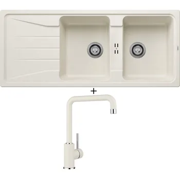 Granitový dřez Granitový dřez SET Blanco SONA 8 S bílá soft 527156 + Blanco MILI bílá soft 527461