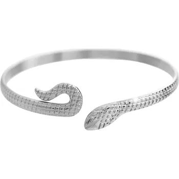 Náramek JSB bijoux s.r.o. Ocelový náramek stočený had bez krystalů