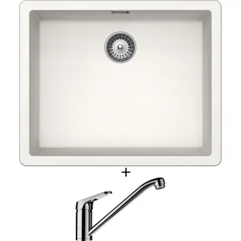 Granitový dřez Dřez pod desku SET Schock GREENWICH N-100L U Polaris + Schock COSMO 525001 chrom
