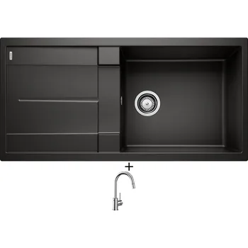 Granitový dřez SET Blanco METRA XL 6 S černá 525930 + Blanco MIDA-S chrom 521454