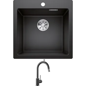 Granitový dřez Granitový dřez SET Blanco PLEON 5 antracit 521504 + Blanco MIDA-S antracit 521455