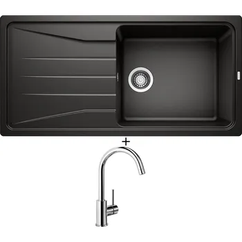 Granitový dřez SET Blanco SONA XL 6 S černá 525977 + Blanco MIDA chrom 517742