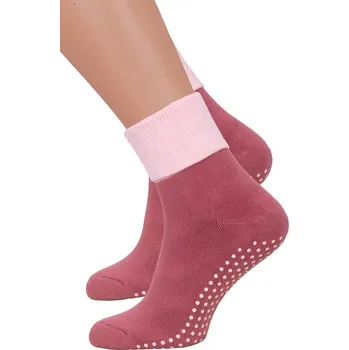 Dámská móda Dámské froté bavlněné ponožky 126/020 Steven Barva/Velikost: koral (coral) / 35/37