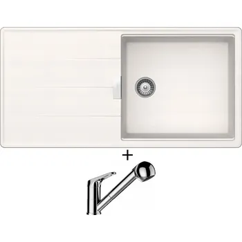 Granitový dřez Granitový dřez SET Schock TIA D-100L Polaris + Schock COSMO 525122 chrom