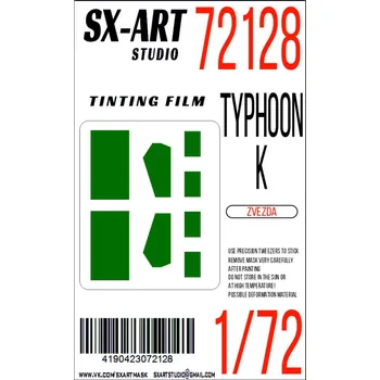 Plastikový model SX-ART 1/72 Tinting film Typhoon-K green (ZVE)