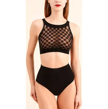 Dámský pruhledný top Beth 991 Gabriella Barva/Velikost: černá / S/M