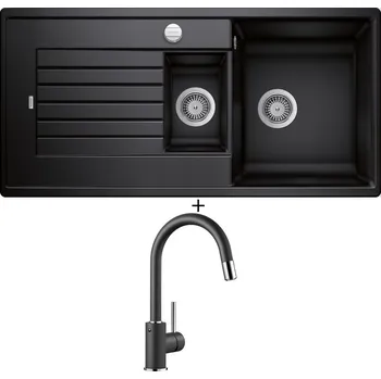 Granitový dřez Granitový dřez SET Blanco ZIA 6 S antracit s excentrem 514740 + Blanco MIDA-S antracit 521455