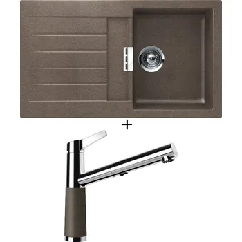 Kuchyňský dřez Granitový dřez SET Schock SIGNUS D-100 Bronze + Schock SC-510 554120 Bronze